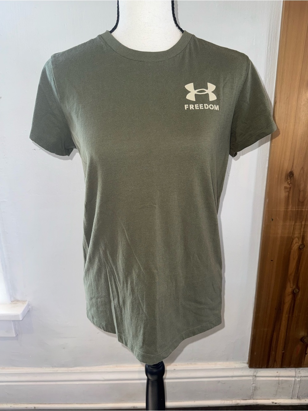 Under Armour Olive Green Freedom Logo Short Sleeve Tee